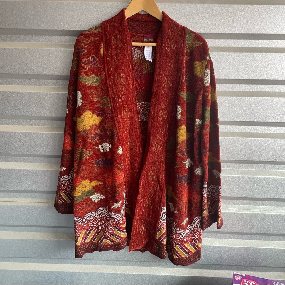KENZO two piece kimono sweater jacket